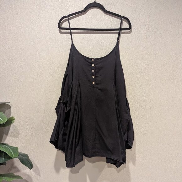 Free People Pick Me Up Mini Dress – Black | Size M 🖤 - Picture 1 of 9